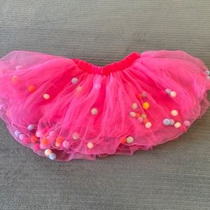 Pink Pom Pom Skirt, size 5T